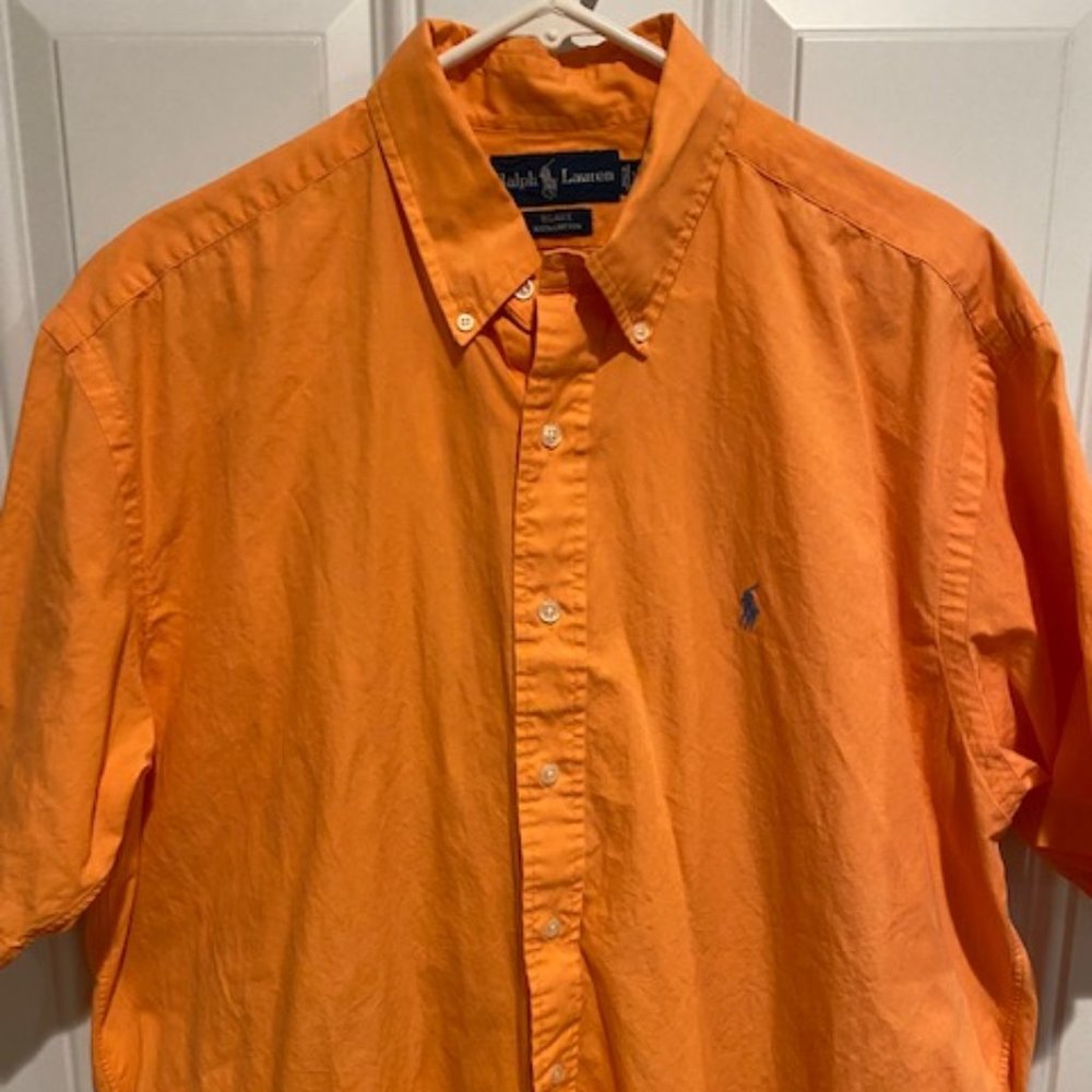 Ralph Lauren Orange short sleeve button down